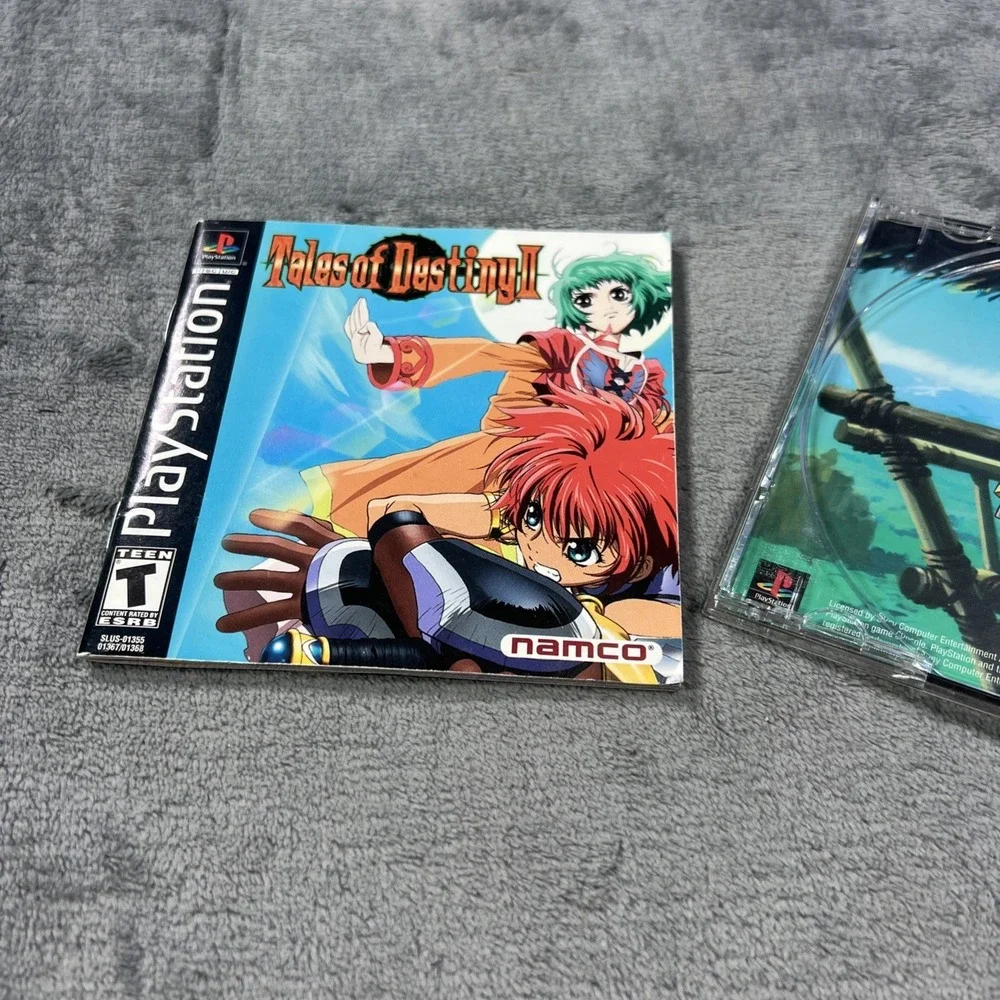 Sony PlayStation 1 Tales of Destiny II Black Label OEM Namco PS1 Manual HTF READ